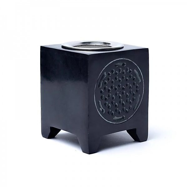 Loose Incense Burner - Flower of Life - Soapstone